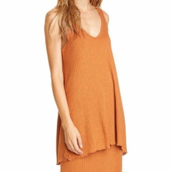 NWT Free People Ribbed Tank Dress / Top Size M - Picture 15 of 16